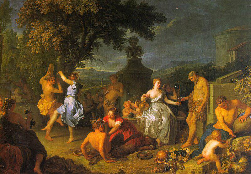 Michel-Ange Houasse Bacchanal oil painting image